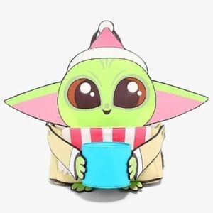 Loungefly‎ Disney Star Wars The Mandalorian The Child with Mug Holiday Backpack